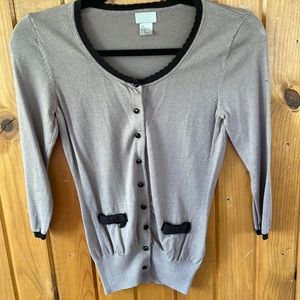 Gray and Black H&M Cardigan